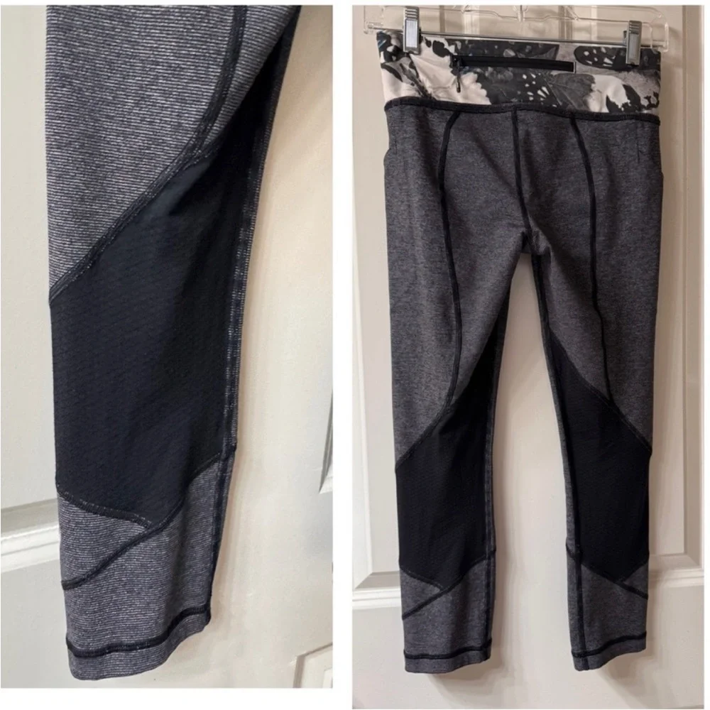 Lululemon PACE RIVAL CROP Leggings So Fly Butterfly